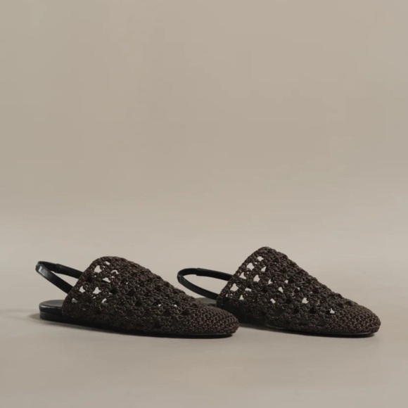 Jenni Kayne Black Woven Mules Sandals - Picture 3 of 8